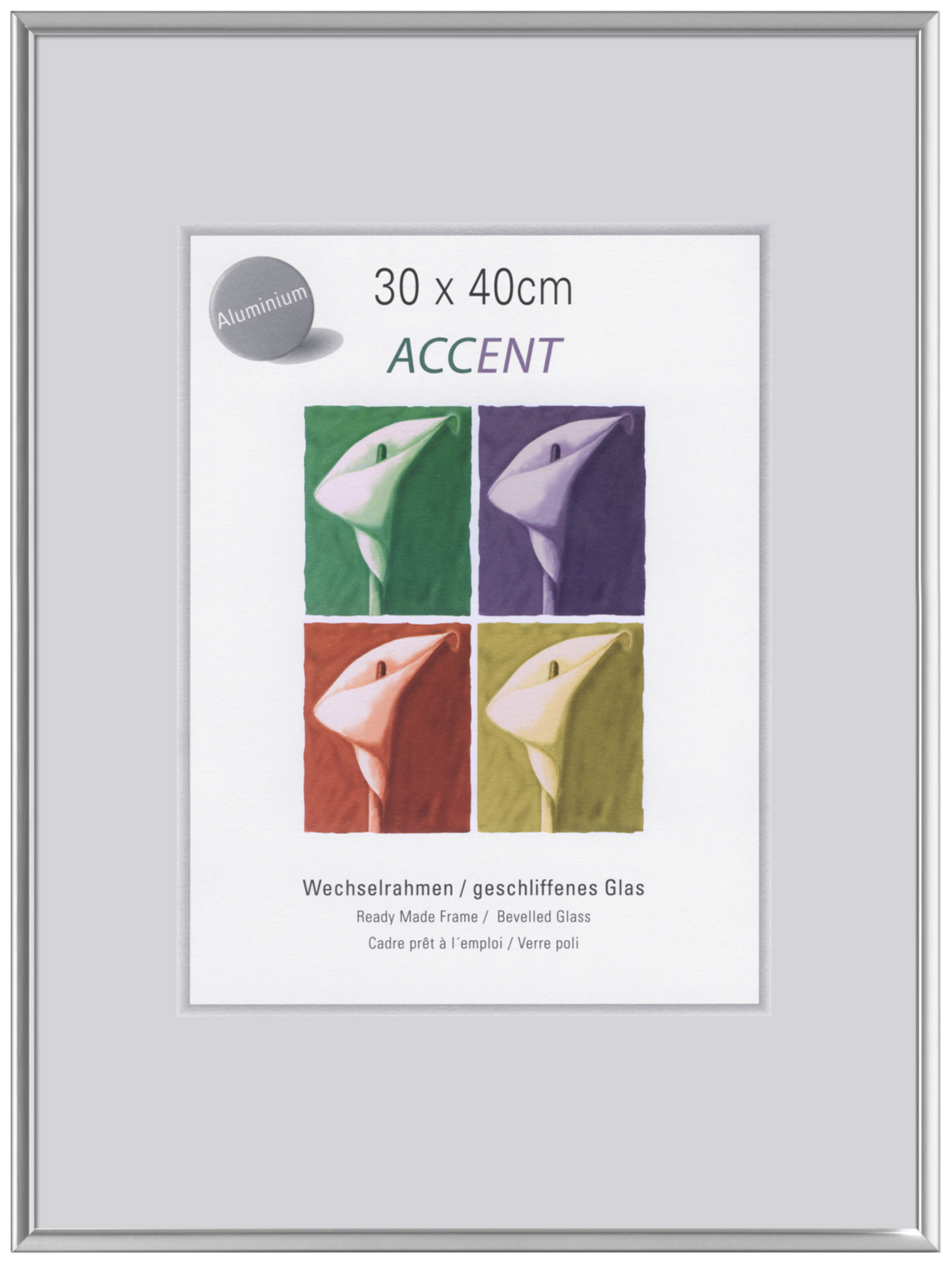 lijst glanzend zilver